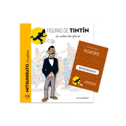 Collectible figurine Tintin, Mitsuhirato 12cm + Booklet Nº14 (2012)
