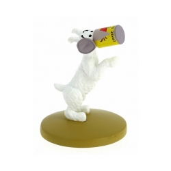 Collectible figurine Tintin, Snowy with the crab tin 6cm + Booklet Nº19 (2012)