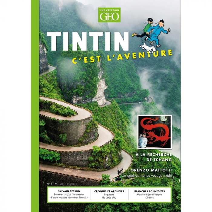 Revue GEO Edition Tintin c'est l'aventure, à la recherche de Tchang (Nº5)
