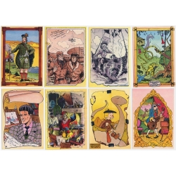 Set of 8 postcards Les Grands Ancêtres, tribute of A. Floc'h (10x15cm)