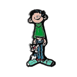 Collectible Pin's Gaston Lagaffe and his cat (Dalix 91)