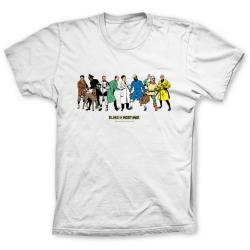 Camiseta 100% algodón Blake y Mortimer, los personajes (Blanco)