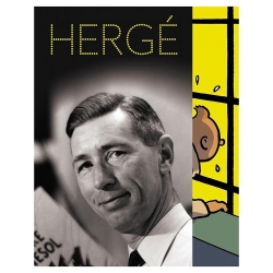 Postal de la exposición de Hergé en el Grand Palais Tintín 30085 (12,5x17,5cm)