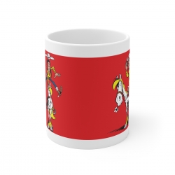 Ceramic mug Lucky Luke (jumping in Jolly Jumper)