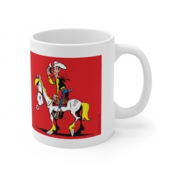 Ceramic mug Lucky Luke (jumping in Jolly Jumper)